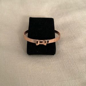 Kate Spade Bow Bangle. Rose Gold color.